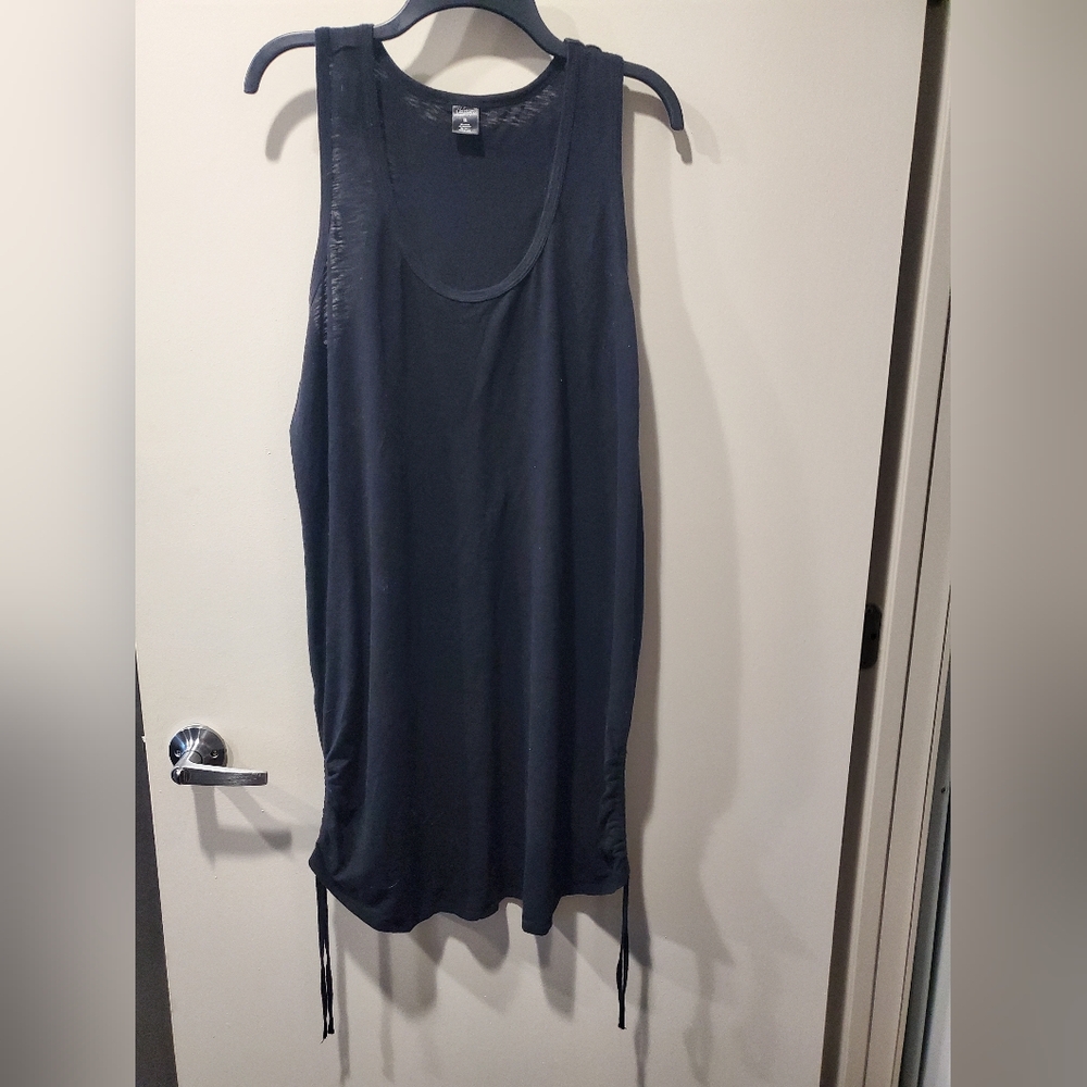 City Streets Black Cinched Dress or Cover Up